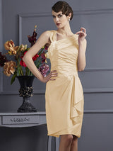 Charming Sleeveless Applique Short Taffeta Bridesmaid Dresses-Ballbella
