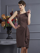 Charming Sleeveless Applique Short Taffeta Bridesmaid Dresses-Ballbella