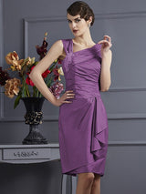 Charming Sleeveless Applique Short Taffeta Bridesmaid Dresses-Ballbella