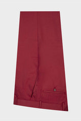 Chic Red Peaked Lapel Slim Fit Prom Suits for Men-Ballbella