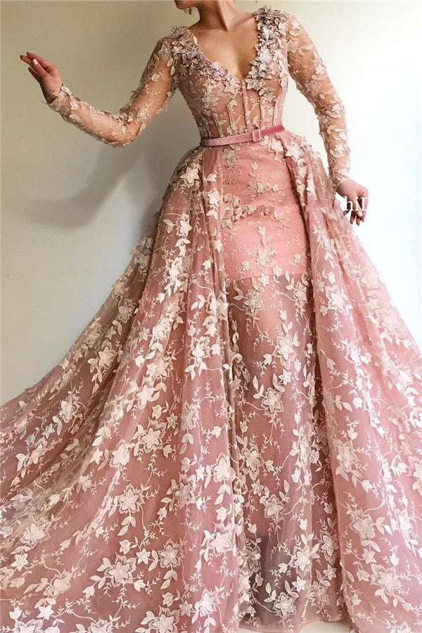 see through pink dress Pink Lace Long Lace See Through Dress Azazie Pink Corset Bows Strapless Formal Dress