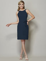 Chic Sleeveless Short Chiffon Bridesmaid Dresses-Ballbella
