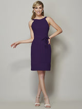 Chic Sleeveless Short Chiffon Bridesmaid Dresses-Ballbella