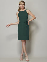 Chic Sleeveless Short Chiffon Bridesmaid Dresses-Ballbella