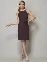 Chic Sleeveless Short Chiffon Bridesmaid Dresses-Ballbella
