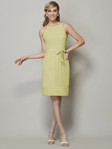Chic Sleeveless Short Chiffon Bridesmaid Dresses-Ballbella