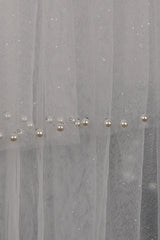 Chloe Elegant With Pearls Wedding Veils-Ballbella