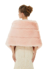 Christina - Winter Faux Fur Wedding Wrap-Ballbella