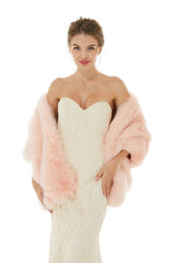 Christina - Winter Faux Fur Wedding Wrap-Ballbella