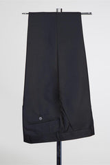 Classic Black Peaked Lapel Classy Men Suits for Prom-Ballbella