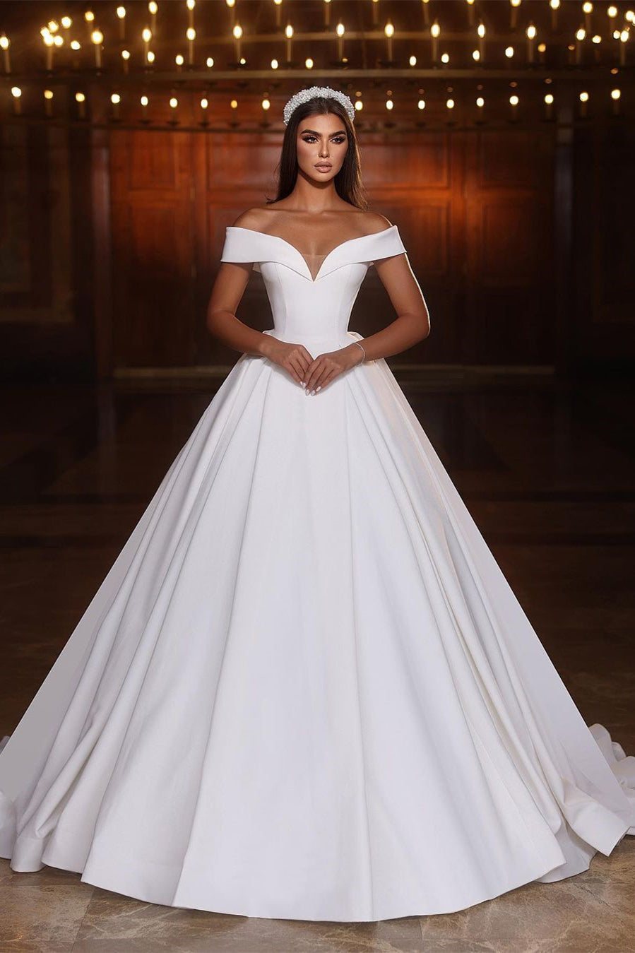 white dress evening gown Off Shoulder Satin Long | White Formal Dress with Slit please refer to our size chart Classic Long White A-line Off-the-shoulder