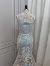 Classic Mermaid Lace Floor-Length Prom Dress On Sale-Ballbella