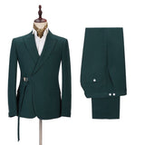 Classy Peaked Lapel Bespoke Prom Suits Online-Ballbella
