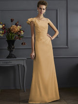 Classy Sleeveless One Shoulders Pleats Long Bridesmaid Dresses-Ballbella