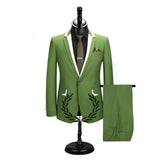 Classy Slim Fit Notched Lapel Men's Prom Suits-Ballbella