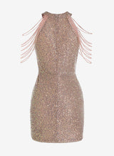 Column Sleeveless Short/Mini Sequined Homecoming Dresses With Beading-Ballbella