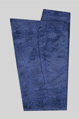 Dark Navy Slim Fit Double Breasted Fashion Men Suits for Wedding-Ballbella