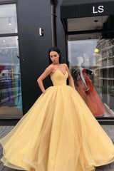 Elegant Ball Gown Strapless sweetheart Floor-Length Prom Party Gowns-Ballbella