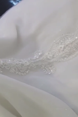 Elegant Off-the-shoulder Sweetheart Mermaid Wedding Dress Sequins Long-Ballbella