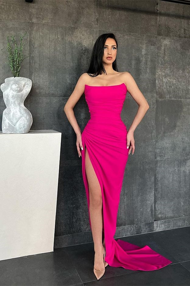 high quality prom dresses online Elegant Sweetheart Mermaid Prom Dress Online with High Split