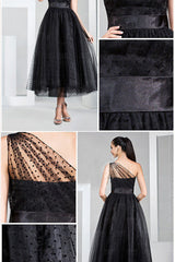 Empire asymmetrical ankle length modest backless mother's dress-Ballbella