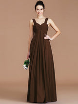Empire Sweetheart Sleeveless Ruched Chiffon Bridesmaid Dresses-Ballbella