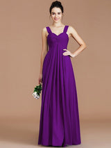 Empire Sweetheart Sleeveless Ruched Chiffon Bridesmaid Dresses-Ballbella