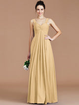 Empire Sweetheart Sleeveless Ruched Chiffon Bridesmaid Dresses-Ballbella
