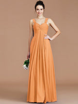 Empire Sweetheart Sleeveless Ruched Chiffon Bridesmaid Dresses-Ballbella