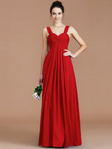 Empire Sweetheart Sleeveless Ruched Chiffon Bridesmaid Dresses-Ballbella