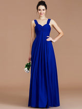 Empire Sweetheart Sleeveless Ruched Chiffon Bridesmaid Dresses-Ballbella
