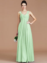 Empire Sweetheart Sleeveless Ruched Chiffon Bridesmaid Dresses-Ballbella