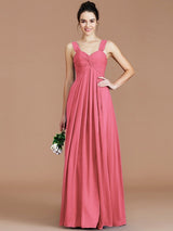 Empire Sweetheart Sleeveless Ruched Chiffon Bridesmaid Dresses-Ballbella