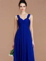 Empire Sweetheart Sleeveless Ruched Chiffon Bridesmaid Dresses-Ballbella