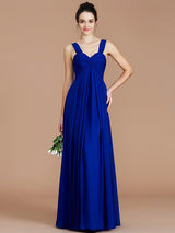 Empire Sweetheart Sleeveless Ruched Chiffon Bridesmaid Dresses-Ballbella