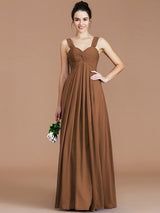 Empire Sweetheart Sleeveless Ruched Chiffon Bridesmaid Dresses-Ballbella