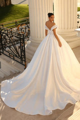Fabulous Sweetheart Cap Sleeves Ball Gown Wedding Dresses Online Sequined-Ballbella