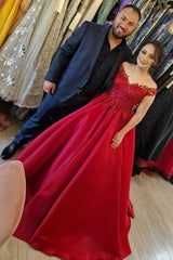 Fabulous V-Neck Cap Sleeves Long Wedding Dresses Online-Ballbella