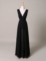 Glamorous Celebrity Dresses A Line Cut Out Elegant See Through Chiffon Festival Dress-Ballbella