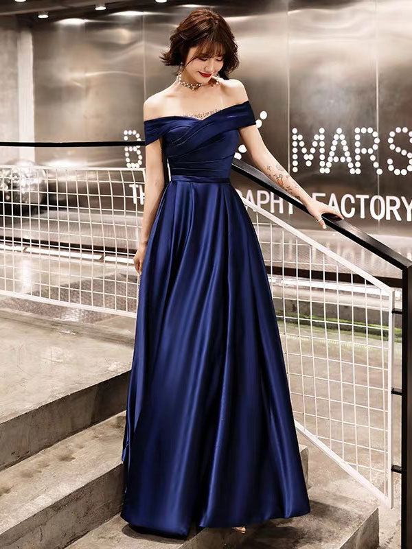 Glamorous Evening Dresses Off The Shoulder Evening dress Long Satin Maxi Dresses Glamorous Evening Dresses Off The Shoulder Evening dress Long Satin Maxi Dresses