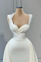 Glorious A-line Sleeveless Sweetheart Beading Bridal Dress-Ballbella