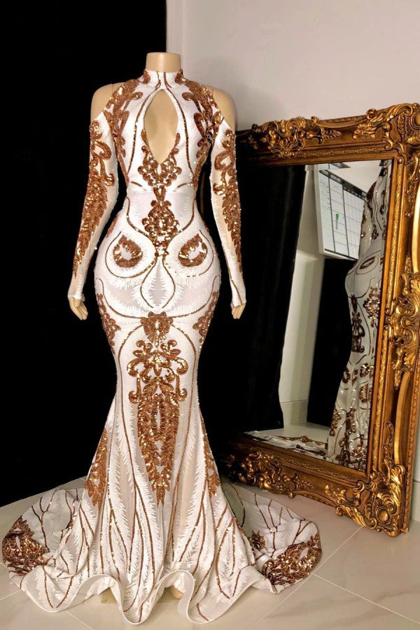 Gorgeous Beading Sequins Keyhole Neckline Cold Shoulder Long Sleevess Ballbella Gorgeous Beading Sequins Keyhole Neckline Cold Shoulder Long Sleevess Ballbella