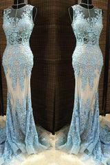 Gorgeous Column Sleleveless Long Evening Dresses Lace Appliques Beading Chic Prom Party Gowns with Overskirt-Ballbella
