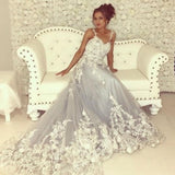 Gorgeous Sleeveless Sweetheart Prom Dresses With Lace Long-Ballbella