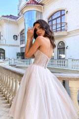 Gorgeous Sweetheart Prom Dress with Beaded Details and Sleeveless Design-Ballbella