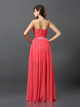 Gorgeous Sweetheart Sleeveless High Low Chiffon Bridesmaid Dresses-Ballbella