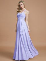Gorgeous Sweetheart Sleeveless Ruched Chiffon Bridesmaid Dresses-Ballbella
