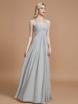 Gorgeous Sweetheart Sleeveless Ruched Chiffon Bridesmaid Dresses-Ballbella