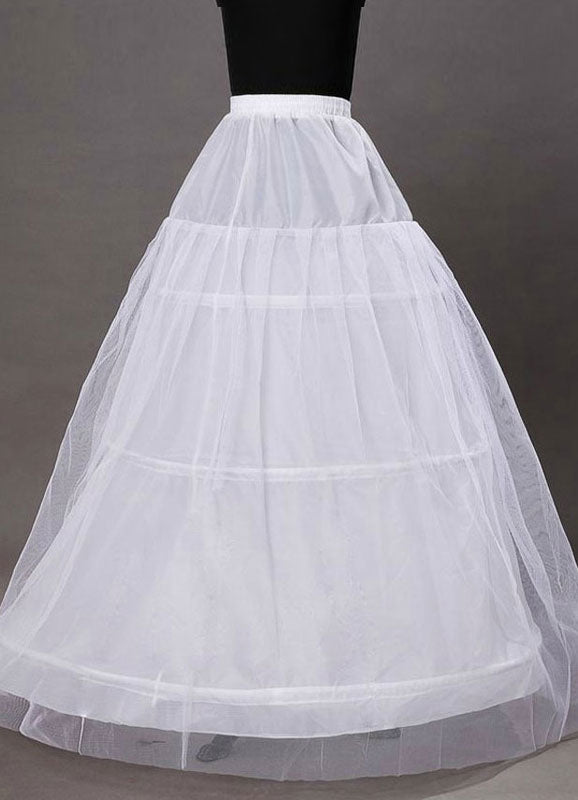 wedding dress petticoat Ivory Taffeta A Line 1 Layer 3 Hoop Wedding Petticoats