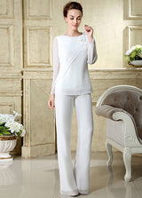 Jewel ruffles Long Sleeves Vintage Mother’s suit-Ballbella